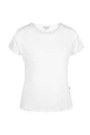 Basic t-shirt met ronde hals hartje wit