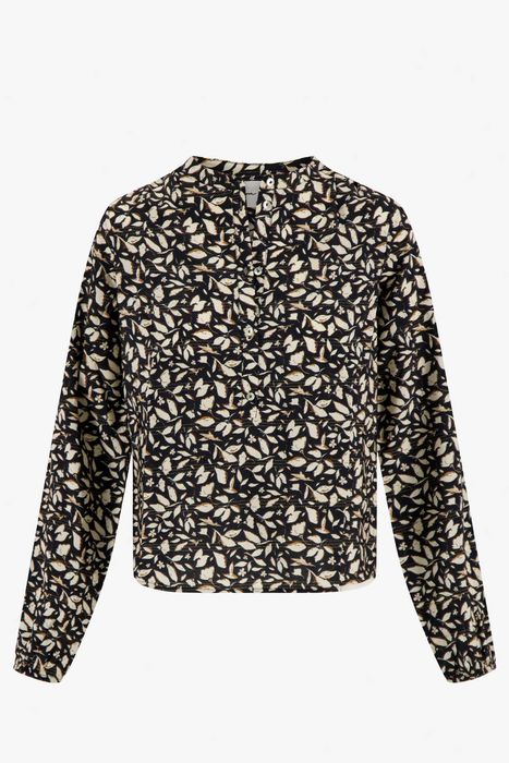 Zusss blouse blaadjes print