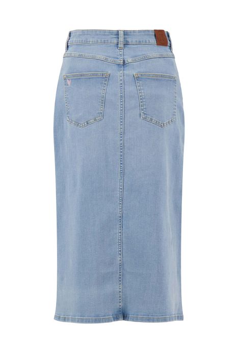 Zusss denim rok met stretch denim