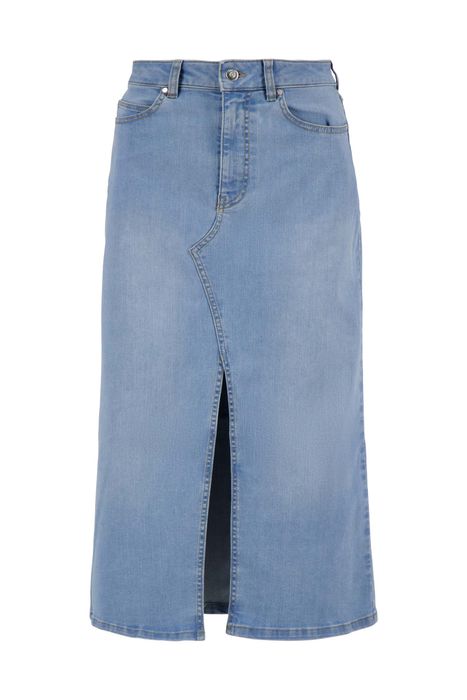 Zusss denim rok met stretch denim