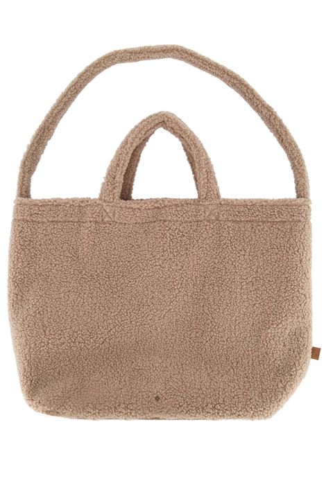 Zusss grote teddy shopper taupe