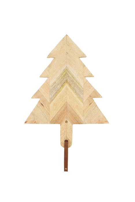 Zusss houten serveerplank kerstboom 50X37cm