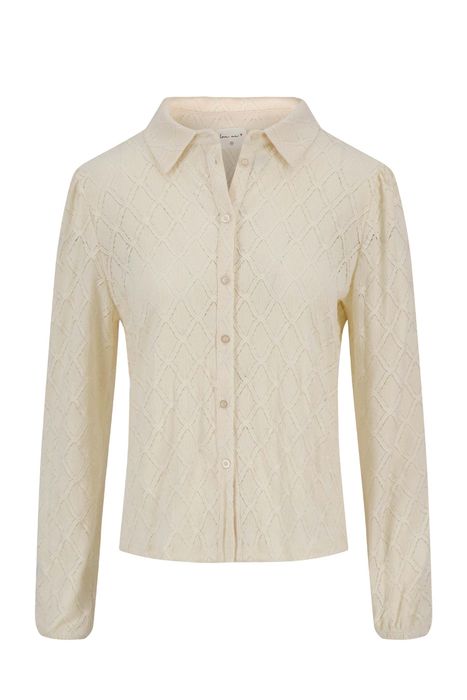 Zusss kanten blouse creme