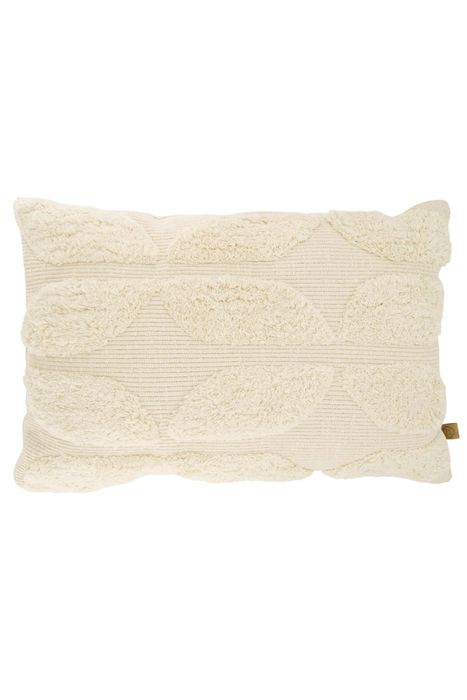 Zusss kussen tufted patroon 60x40cm off white