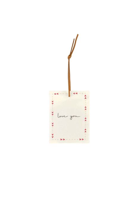 Zusss mini geurzakje love you roze rood/off white