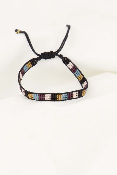 Zusss miyuki armbandje streepje multicolor