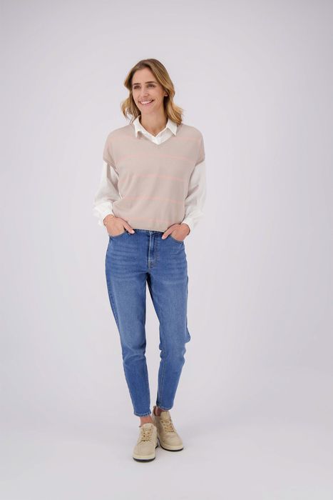 Zusss trendy mom jeans lichtblauw