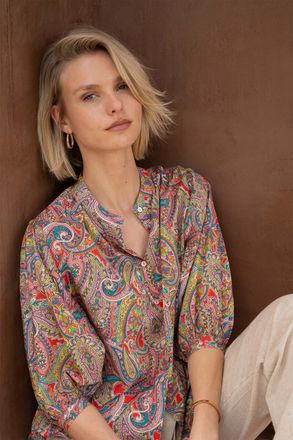 paisley blouse print