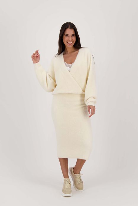 Zusss rok in fluffy garen creme