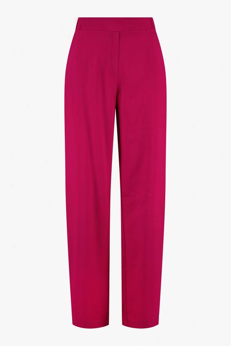 Zusss satijnen twill broek roze rood