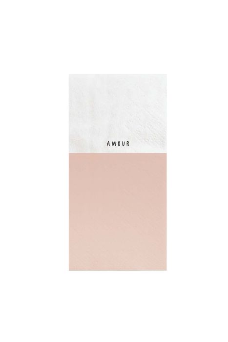 Zusss servetten amour 11x20cm wit/roze