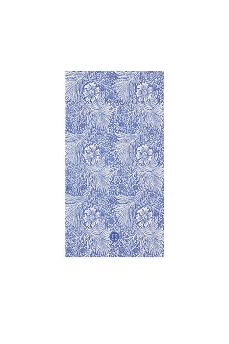Zusss servetten bloemenprint 11x20cm kobaltblauw