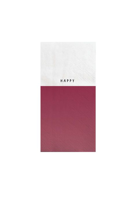 Zusss servetten happy 11x20cm roze/wit