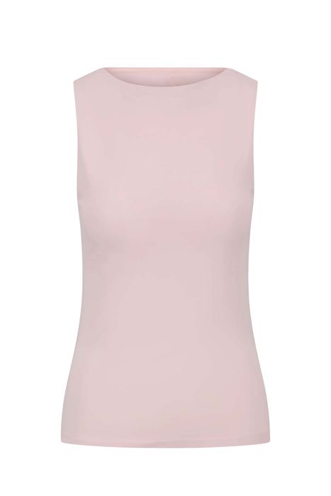 Zusss singlet met boothals licht roze