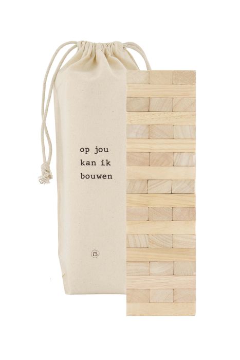 Zusss houten spelletje op jou kan ik bouwen