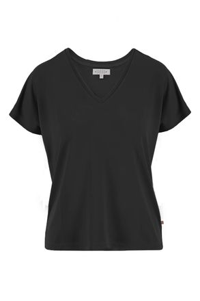 t-shirt met v-hals off black