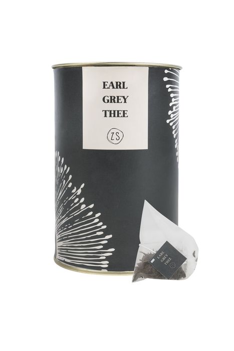 Zusss thee in luxe koker earl grey grafietgrijs