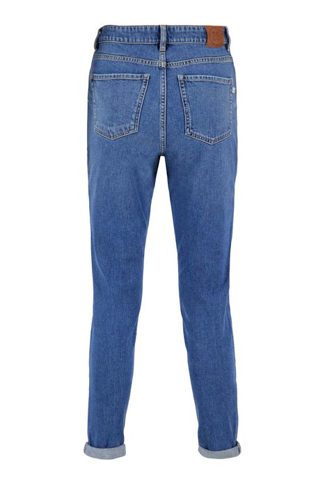 Zusss trendy mom jeans midden blauw
